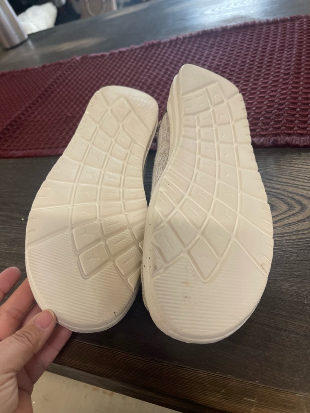 Casual Beige Women’s or Men’s Slip-On Shoes with Aztec Design - Picture 4 of 4